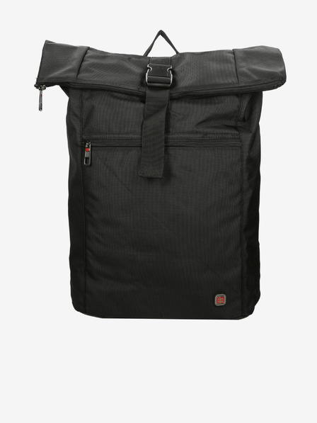 Enrico Benetti Enrico Benetti Cornell 17" Notebook Backpack Roll Top Negru