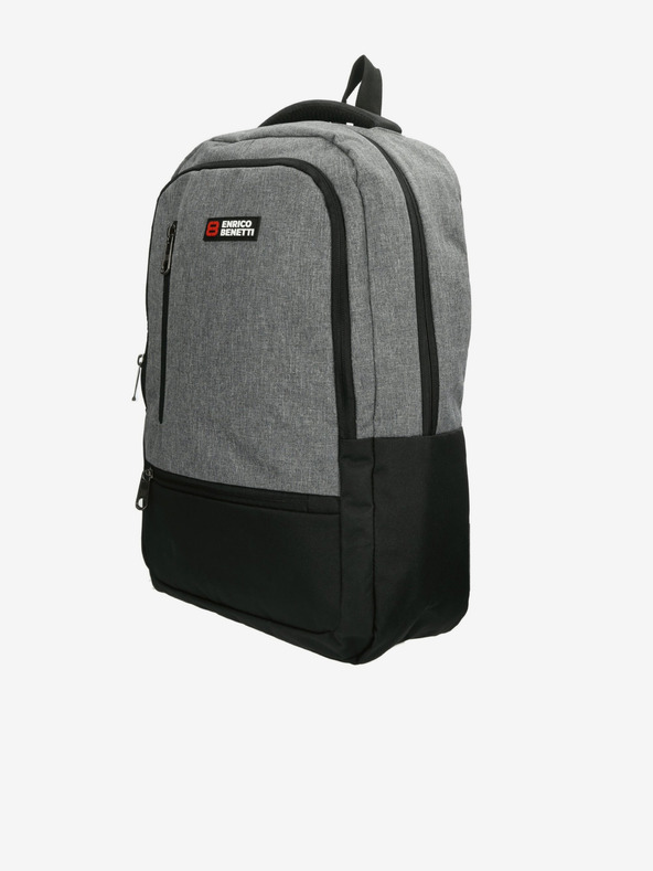 Enrico Benetti Rucsac Enrico Benetti Hamburg 15" Notebook Backpack Light Grey
