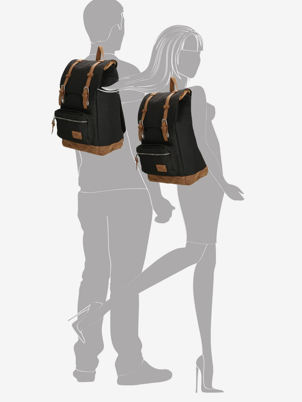 Enrico Benetti Rucsac Enrico Benetti Santiago 17" Notebook Backpack 23 l Negru