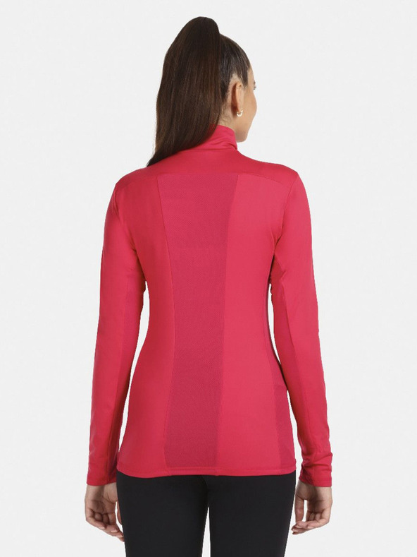 Kilpi Tricou termic roz închis pentru femei cu guler stand-up KILPI WILLIE