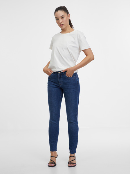 Orsay Blugi skinny fit albastru închis pentru femei ORSAY