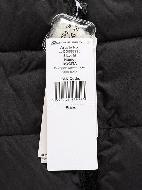 ALPINE PRO Jachetă de iarnă pentru femei, din puf, cu DWR ALPINE PRO Rogita