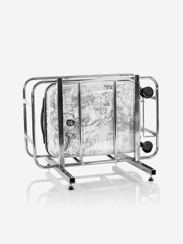 Heys Valiză de călătorie cu model alb-negru Heys Journey 3G S