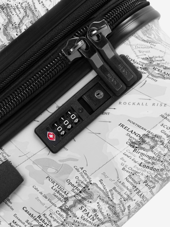 Heys Valiză de călătorie cu model alb-negru Heys Journey 3G S