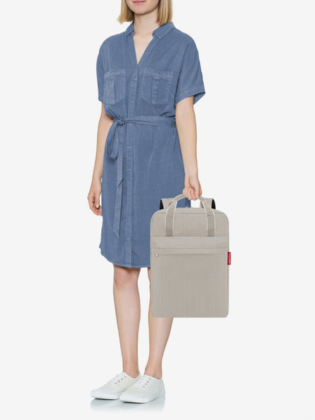 Reisenthel Bej Reisenthel Rucsac Allday pentru femei M Herringbone Sand