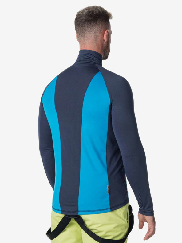 Kilpi Tricou termic albastru-verde pentru bărbați cu guler înalt Kilpi WILLIE