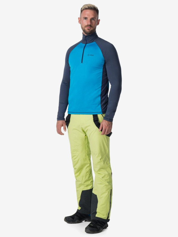 Kilpi Tricou termic albastru-verde pentru bărbați cu guler înalt Kilpi WILLIE