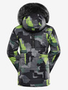 ALPINE PRO Geaca de fetita verde-gri cu membrana PTX Alpine Pro Werdo