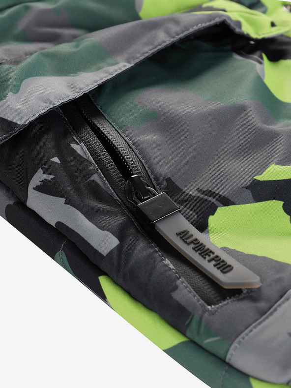 ALPINE PRO Geaca de fetita verde-gri cu membrana PTX Alpine Pro Werdo