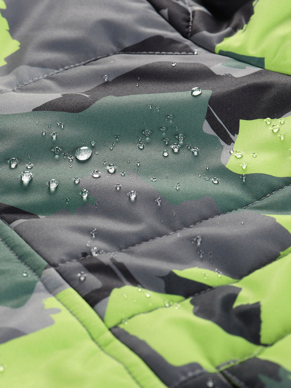 ALPINE PRO Geaca de fetita verde-gri cu membrana PTX Alpine Pro Werdo