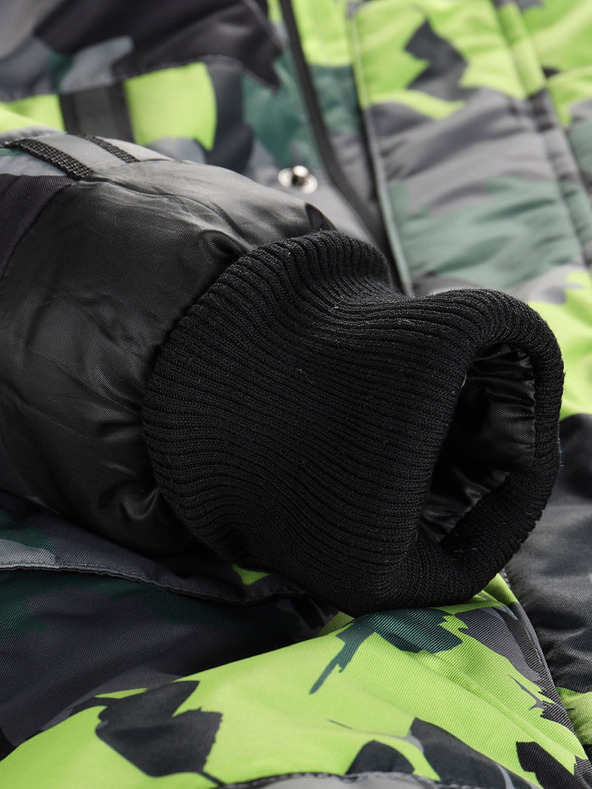 ALPINE PRO Geaca de fetita verde-gri cu membrana PTX Alpine Pro Werdo