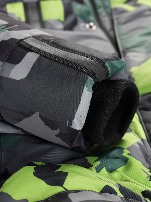 ALPINE PRO Geaca de fetita verde-gri cu membrana PTX Alpine Pro Werdo