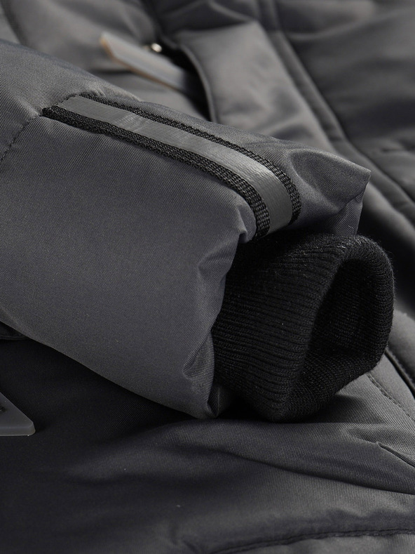 ALPINE PRO Jachetă gri pentru fată cu membrană PTX Alpine Pro Werdo