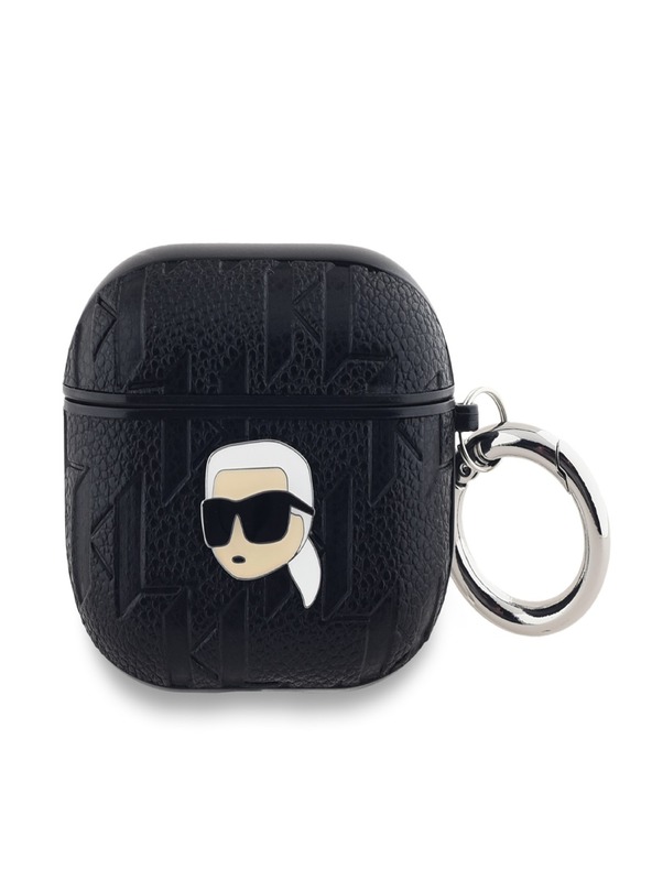 Karl Lagerfeld Karl Lagerfeld PU Embossed Karl Head Case pentru AirPods 3 Black