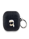 Karl Lagerfeld Karl Lagerfeld PU Embossed Karl Head Case pentru AirPods 3 Black