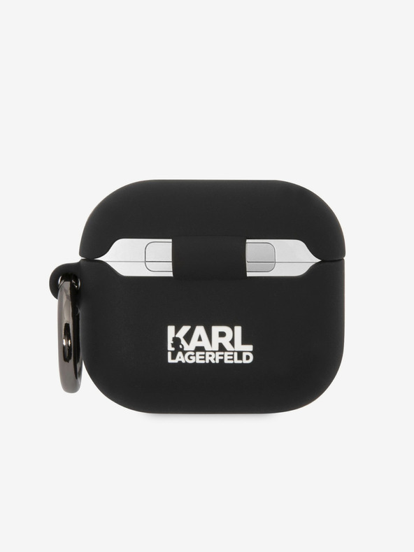 Karl Lagerfeld 3D Logo NFT Choupette Head Carcasă din silicon pentru Airpods 3 negru Karl Lagerfeld