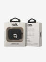 Karl Lagerfeld Logo 3D NFT Karl Head Carcasă din silicon pentru Airpods Pro negru Karl Lagerfeld
