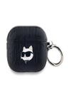 Karl Lagerfeld Karl Lagerfeld PU Embossed Choupette Head Case pentru AirPods 3 Negru