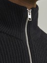Jack & Jones Pulover negru cu fermoar Jack & Jones pentru bărbați