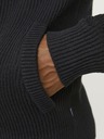 Jack & Jones Pulover negru cu fermoar Jack & Jones pentru bărbați
