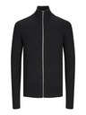 Jack & Jones Pulover negru cu fermoar Jack & Jones pentru bărbați