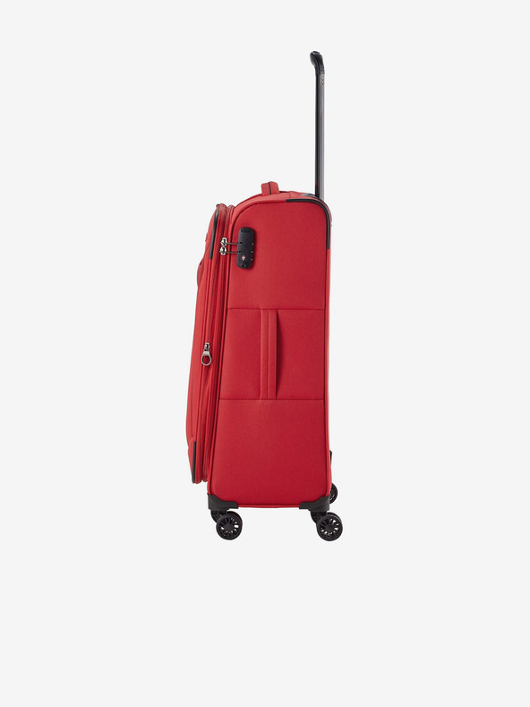 Travelite Set de trei valize de călătorie Travelite Chios roșii S,M,L