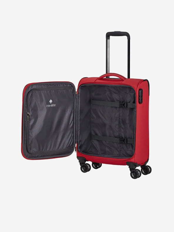 Travelite Set de trei valize de călătorie Travelite Chios roșii S,M,L
