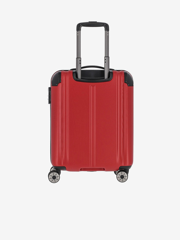 Travelite Set de trei valize de călătorie Travelite City 4w în roșu S,M,L