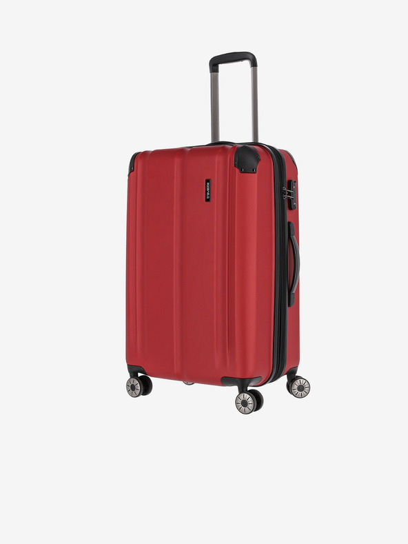 Travelite Set de trei valize de călătorie Travelite City 4w în roșu S,M,L