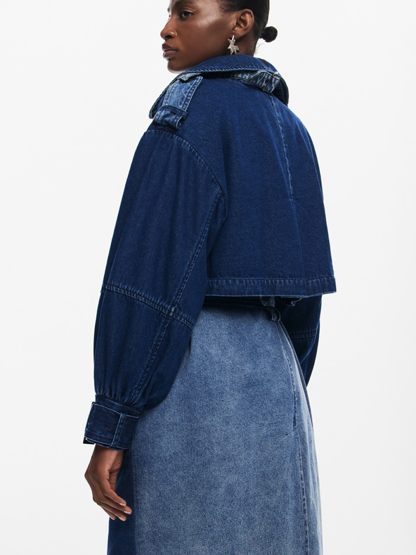Desigual Trench în denim Desigual Berlin, pentru femei