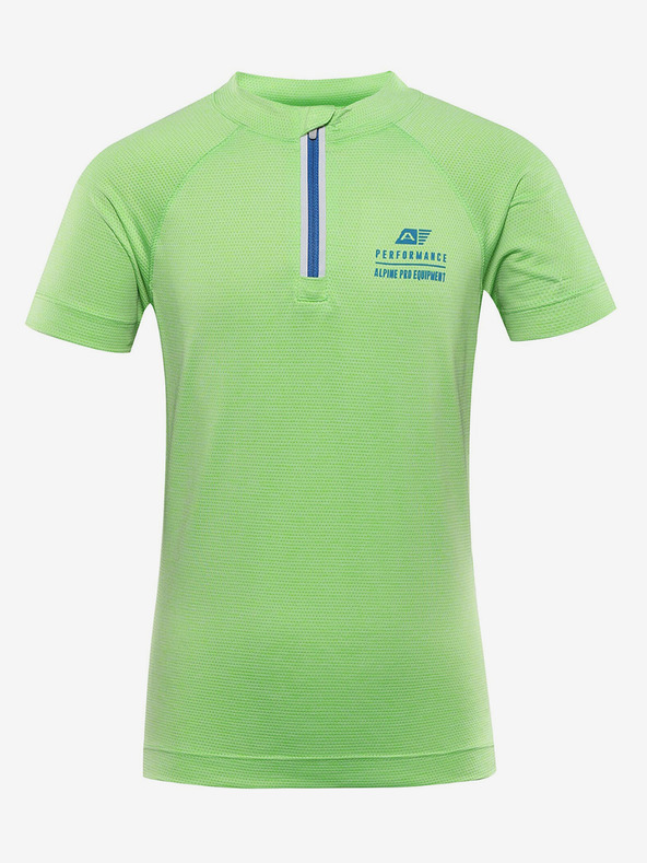 ALPINE PRO Tricou de ciclism cu uscare rapidă pentru băieți Alpine Pro verde LATTERO