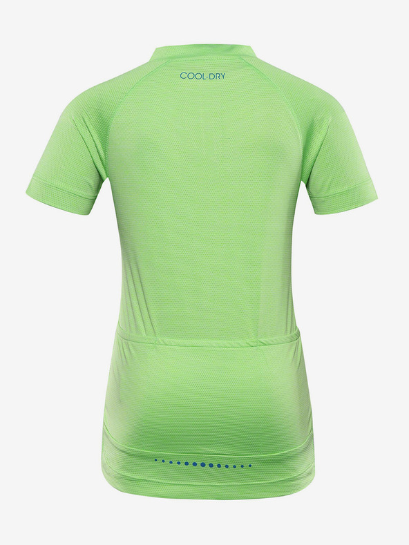 ALPINE PRO Tricou de ciclism cu uscare rapidă pentru băieți Alpine Pro verde LATTERO