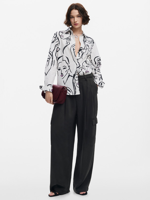 Desigual Cămașă cu model pentru femei Desigual Faces