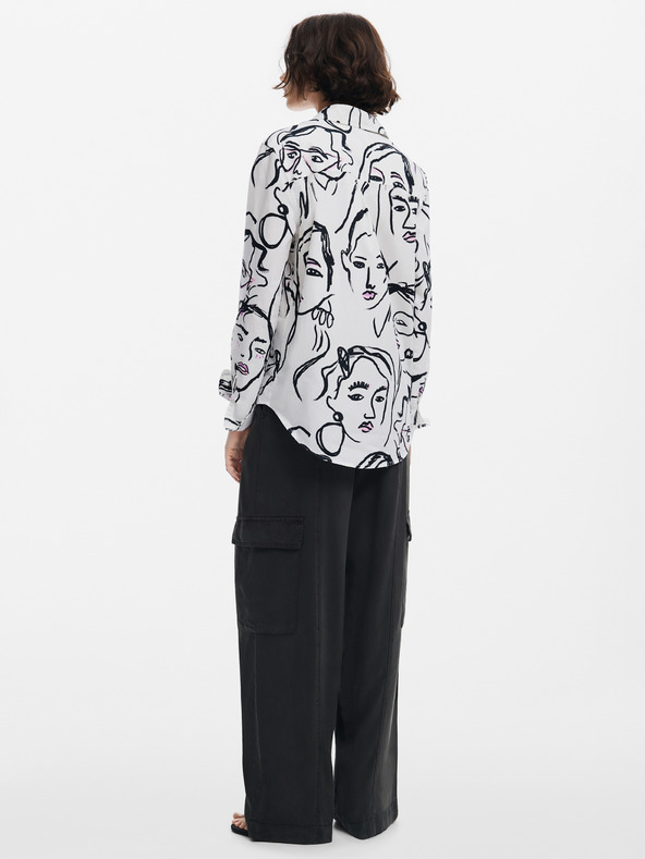 Desigual Cămașă cu model pentru femei Desigual Faces