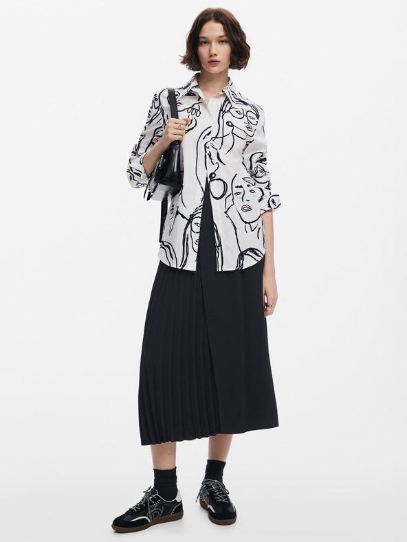 Desigual Cămașă cu model pentru femei Desigual Faces