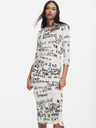 Desigual Rochie cu model pentru femei Desigual Hesian