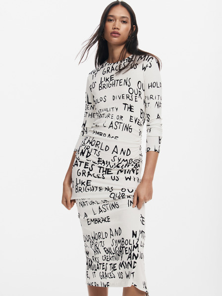 Desigual Rochie cu model pentru femei Desigual Hesian