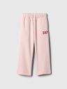 GAP Baby pantaloni de trening largi cu logo GAP