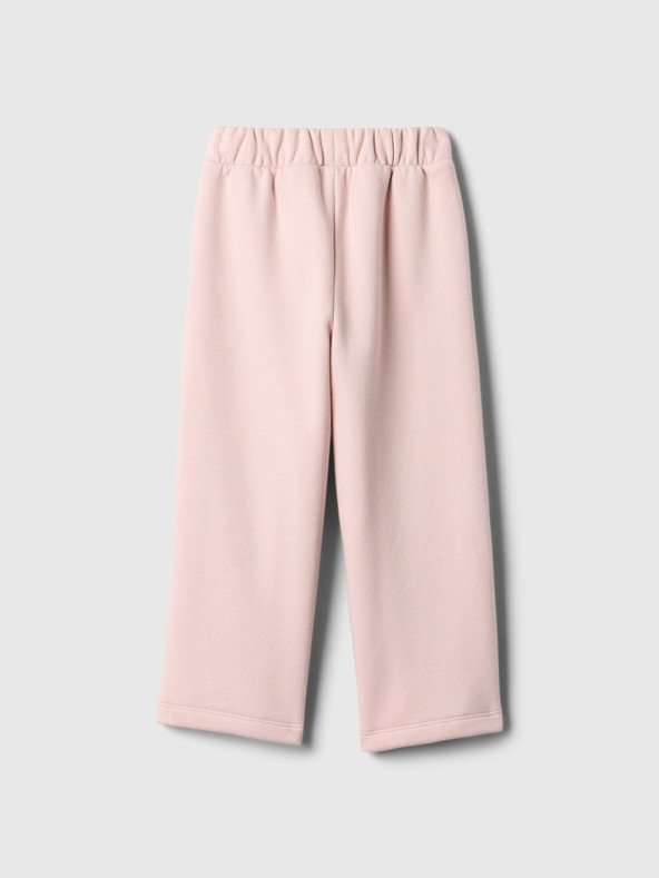 GAP Baby pantaloni de trening largi cu logo GAP