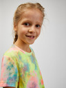 Sam 73 Tricou cu model turcoaz și galben pentru fete SAM73 Auriga