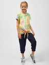 Sam 73 Tricou cu model turcoaz și galben pentru fete SAM73 Auriga