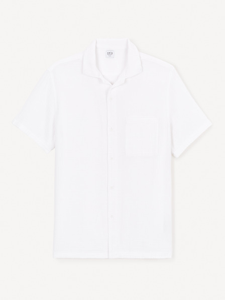 Celio Tricou alb pentru bărbați Celio Decolml