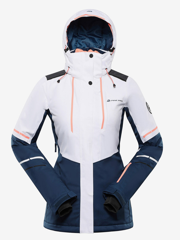 ALPINE PRO jachetă de schi pentru femei cu membrană ptx ALPINE PRO ZARIBA alb