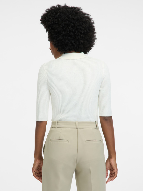 Orsay Tricou crem cu mânecă scurtă pentru femei ORSAY