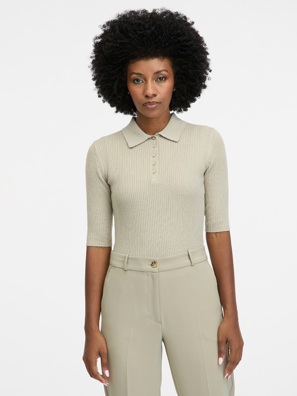 Orsay Tricou gri cu mânecă scurtă pentru femei ORSAY