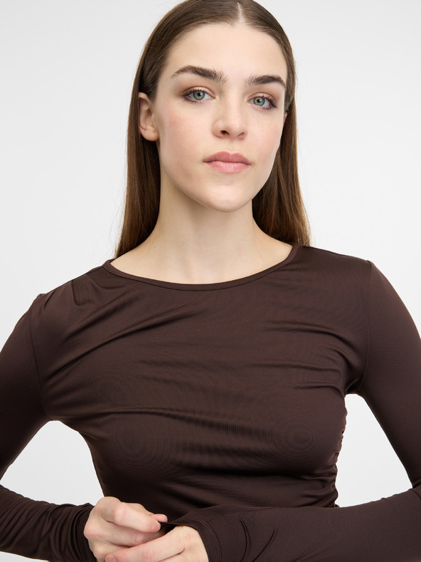 Orsay Tricou maro cu mânecă lungă pentru femei ORSAY