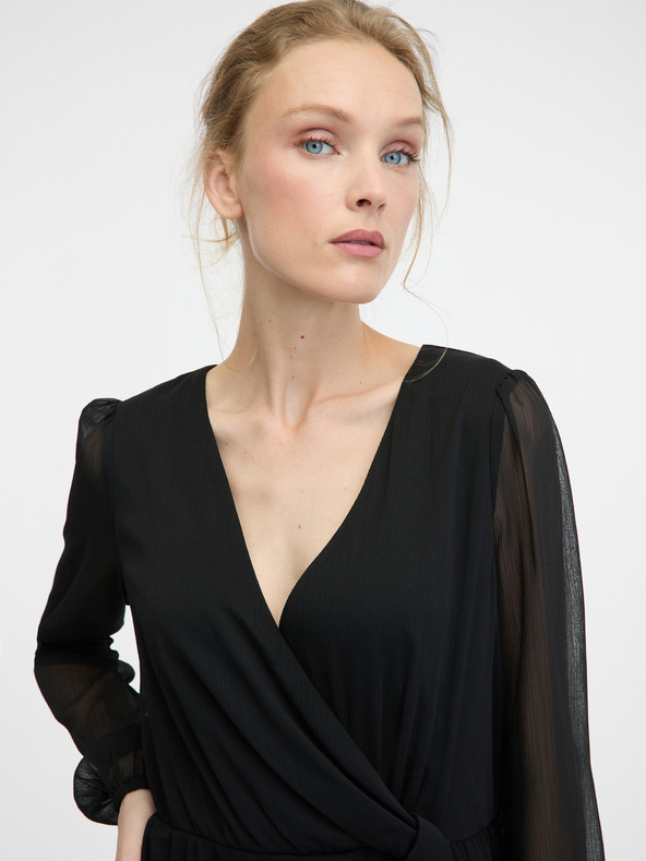 Orsay Rochie neagră până la genunchi, pentru femei ORSAY