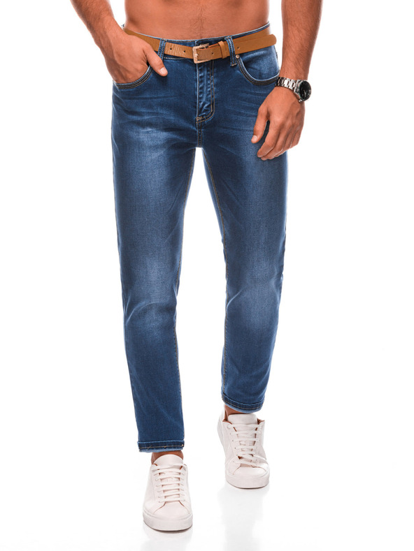 Edoti EDOTI Pantaloni din denim pentru bărbați, albaștri
