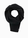 Ombre Clothing Eșarfă bărbătească tricotată de culoare solidă cu nervuri negru Ombre Clothing