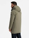 Ombre Clothing Jachetă parka lungă clasică pentru bărbați măsliniu Ombre Clothing